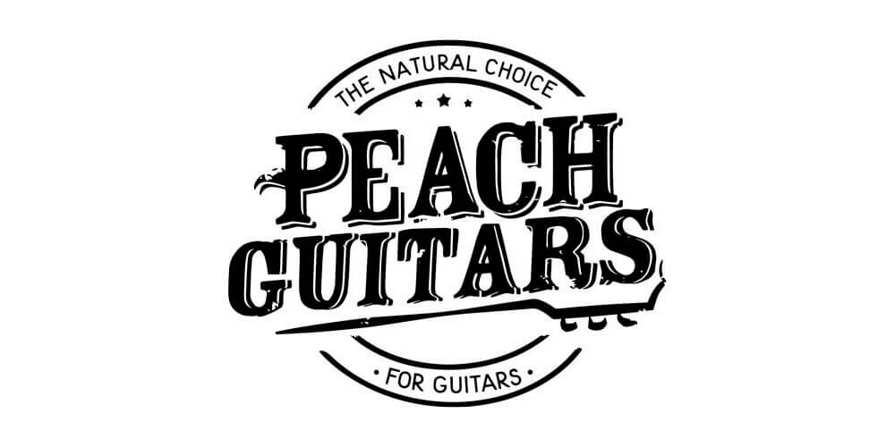 Peach guitar shop logo